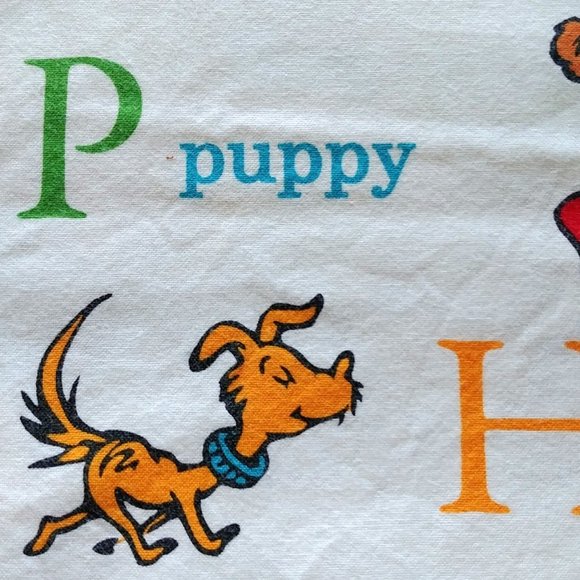 Large Dr Seuss Alphabet Pillowcase - Picture 8 of 12